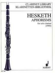 Aphorisms : for solo clarinet - Kenneth Hesketh