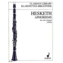 Aphorisms : for solo clarinet - Kenneth Hesketh