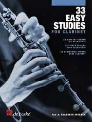 33 easy Studies for clarinet - Paula Crasborn-Mooren
