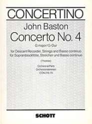 Concerto Nr. 4 G-Dur - John Baston