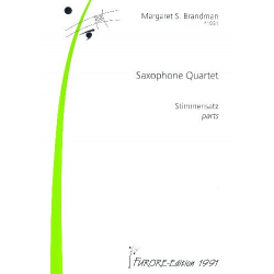 Saxophone Quartet für 4 Saxophone (SATBar) - Margaret S. Brandman
