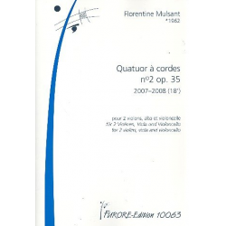 Quatuor à cordes op.35 pour 2 violons, - Florentine Mulsant