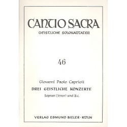 3 geistliche Konzerte - Giovanni Paolo Caprioli