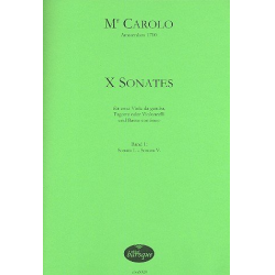 10 Sonaten Band 1 (Nr.1-5) - Carolo