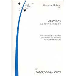 Variations für Klarinette und Harfe - Florentine Mulsant