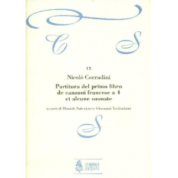 Partitura del primo libro de canzoni - Nicolò Corradini