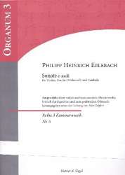 Sonate e-Moll : für Violine, Viola da gamba - Philipp Heinrich Erlebach