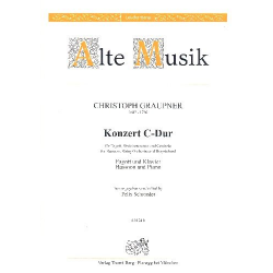 Konzert C-Dur für Fagott, Streichorchester und Bc - Christoph Graupner