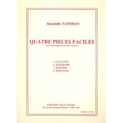 4 pièces faciles : pour violoncelle - Alexandre Tansman