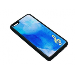 iPhone 6 Plus backcover g-clef golden/blue
