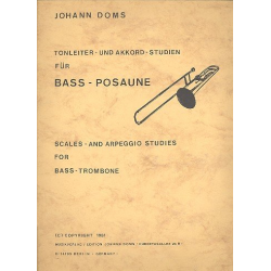 Tonleiter- und Akkordstudien für Baßposaune - Johann Doms