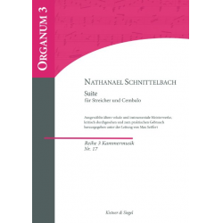 Suite c-Moll für Streicher und Bc - Nathanael Schnittelbach