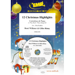 12 Christmas Highlights - Contrabass & Piano or CD Playback / Play Along -Jirka Kadlec