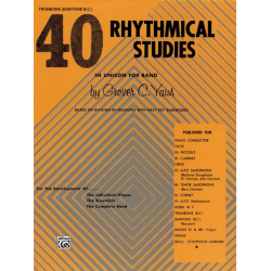 40 Rhythmical Studies: Trombone (B.C.) - Grover C. Yaus