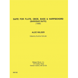 Suite for Flute, Oboe, Bass and Harpsichord (Baroque Suite) - Alec Wilder / Arr. Gunther Schuller