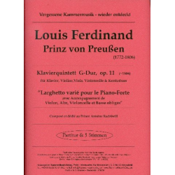 Quintett G-Dur op.11 - Prinz von Preußen Louis Ferdinand / Arr. Hans-Ruprecht Bitterhof