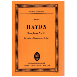 SYMPHONY NO. 91 E FLAT MAJOR : FOR - Franz Joseph Haydn