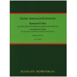 Konzert F-Dur op.83, 85, 87, 90 - Georg Abraham Schneider