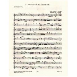 Konzert B-Dur Nr.3 : für Klarinette und Orchester - Carl Stamitz