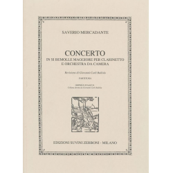 Konzert B-Dur für Klarinette und - Saverio Mercadante