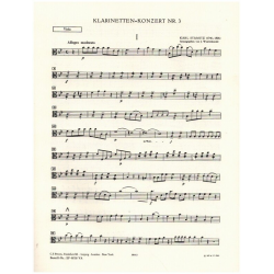 Konzert B-dur Nr.3 : für Klarinette und Orchester - Carl Stamitz