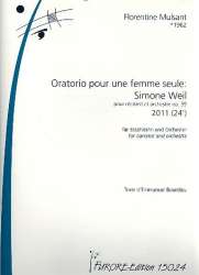 Oratorio pour une femme seule - Simone Weil - Florentine Mulsant