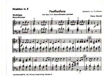 Festfanfare (4 Fanfaren ad lib.) - Jacob Handl