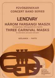 Three Carnival Masks - Kamillo Lendvay