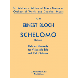 Schelomo Hebraic Rhapsody for -Ernest Bloch