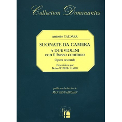 Sonate da camera op.2 a 2 violini con Bc - Antonio Caldara