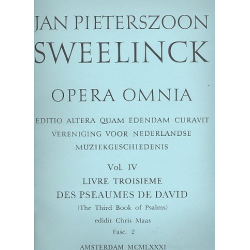 Opera omnia vol.4 fasc.2 - Jan Pieterszoon Sweelinck