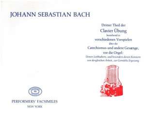 Clavierübung dritter Theil - Johann Sebastian Bach