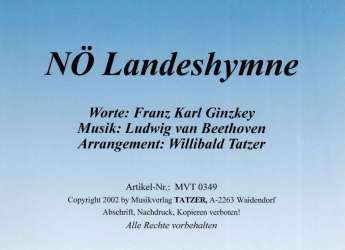 NÖ Landeshymne - Ludwig van Beethoven / Arr. Willibald Tatzer