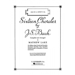 Sixteen Chorales - Bb Cornet/Trumpet I (Solo) - Johann Sebastian Bach / Arr. Mayhew Lester Lake