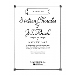 Sixteen Chorales - Bb Clarinet II - Johann Sebastian Bach / Arr. Mayhew Lester Lake