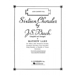 Sixteen Chorales - Eb Alto Clarinet -Johann Sebastian Bach / Arr.Mayhew Lester Lake