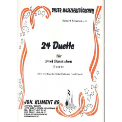 24 Duette für 2 Basstuben in F+B -Eduard Scherzer