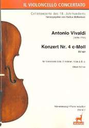 Konzert c-Moll Nr. 4 RV401 für Violoncello solo, 2 Violinen, Viola und BC - Antonio Vivaldi / Arr. Markus Möllenbeck