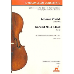 Konzert c-Moll Nr. 4 RV401 für Violoncello solo, 2 Violinen, Viola und BC -Antonio Vivaldi / Arr.Markus Möllenbeck