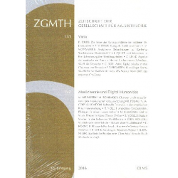 ZGMTH - Zeitschrift der Gesellschaft  für Musiktheorie 13. Jahrgang