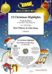 12 Christmas Highlights - Viola & Piano or CD Playbach / Play Along - Jirka Kadlec