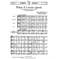 What if I never speed for chorus - John Dowland
