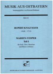Mayr, Rupert Ignaz : Marien-Vesper I - Rupert Ignaz Mayr