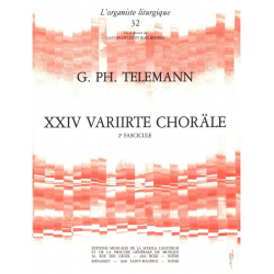 24 VARIIRTE CHORAELE VOL.2 POUR - Georg Philipp Telemann