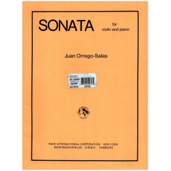 Sonata : for violin and piano - Juan Orrego-Salas