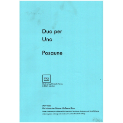 Duo per Uno (+CD) für Posaune