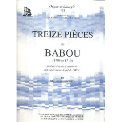 13 pièces de Babou pour orgue - T. Babou