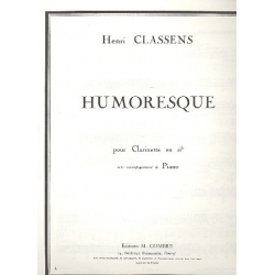 Humoresque pour clarinette et piano - Henri Classens