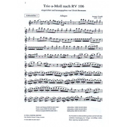 Antonio Vivaldi : Trio a-Moll für AAB-Blockflöten - Antonio Vivaldi