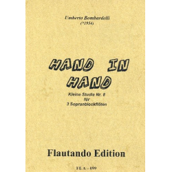 Hand in Hand für 3 Sopranblockflöten - Umberto Bombardelli